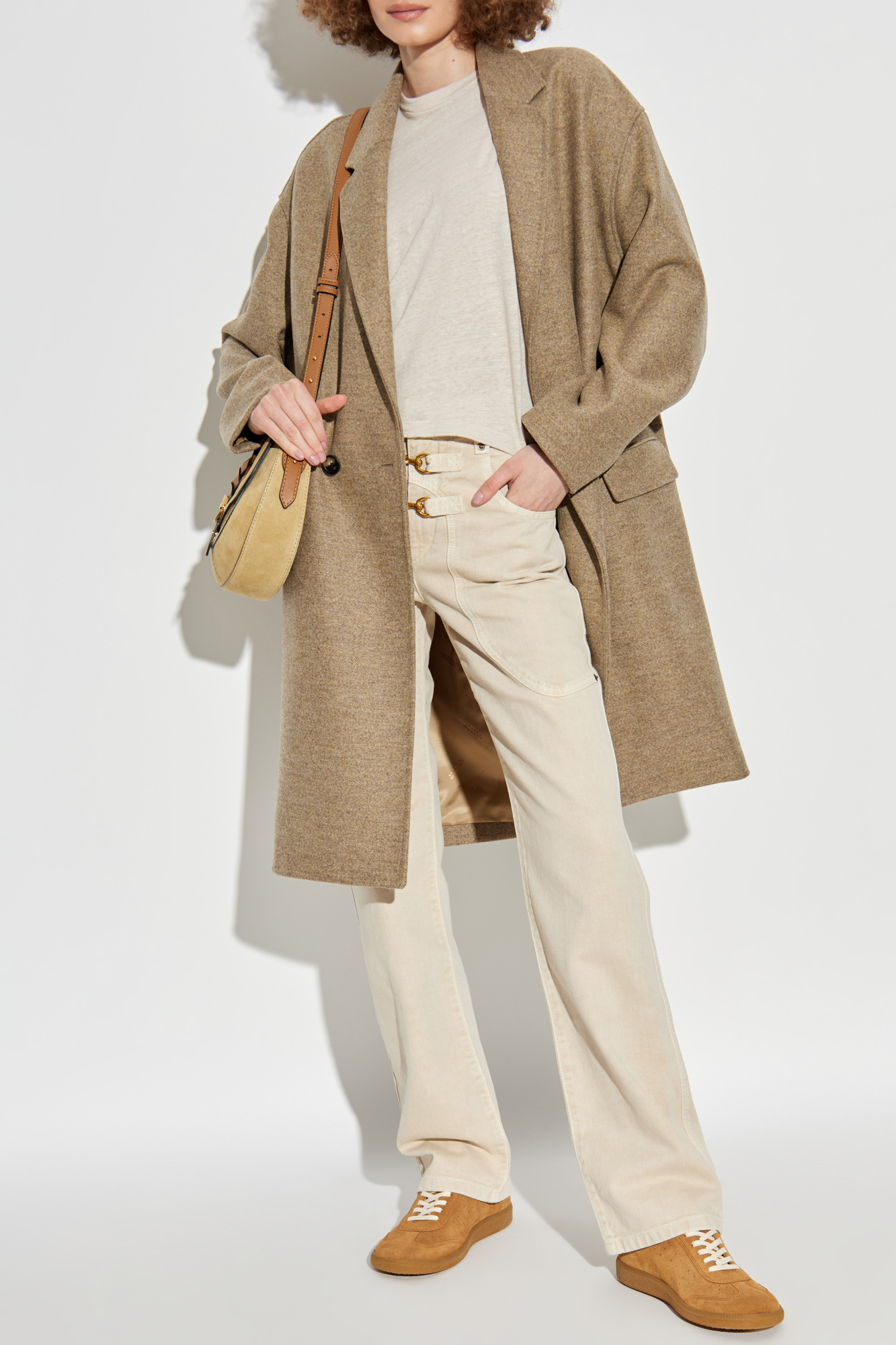 ジャケット・アウター Isabel Marant Eowyn Cape Ecru Isabel Marant Eowyn Cape Ecru